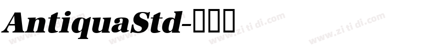 AntiquaStd字体转换