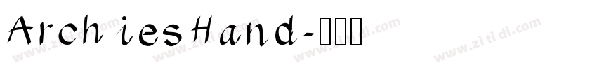 ArchiesHand字体转换