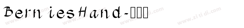 BerniesHand字体转换