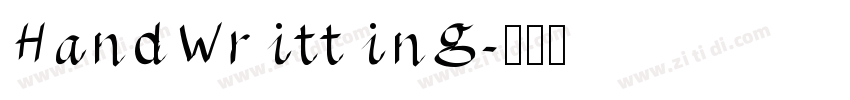 HandWritting字体转换