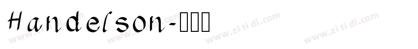 Handelson字体转换