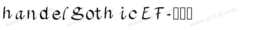 handelgothicEF字体转换