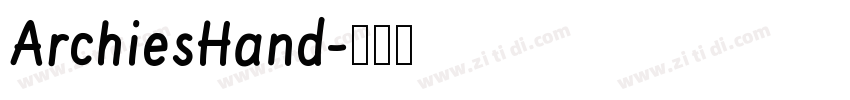 ArchiesHand字体转换