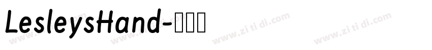 LesleysHand字体转换