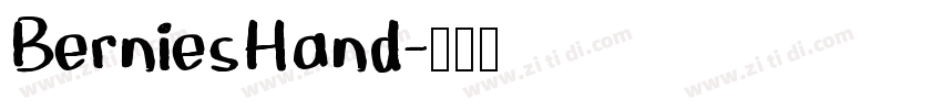 BerniesHand字体转换