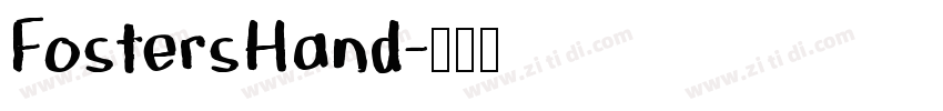 FostersHand字体转换