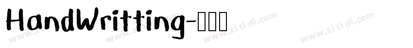 HandWritting字体转换