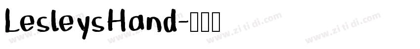 LesleysHand字体转换