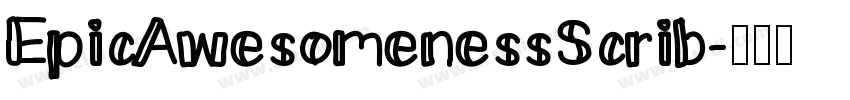EpicAwesomenessScrib字体转换