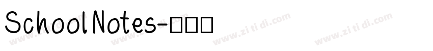 SchoolNotes字体转换