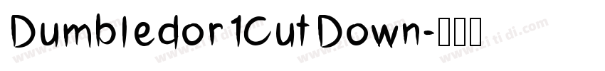 Dumbledor1CutDown字体转换