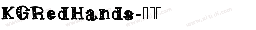 KGRedHands字体转换