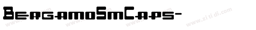BergamoSmCaps字体转换