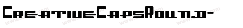 CreativeCapsRound字体转换