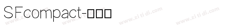SFcompact字体转换