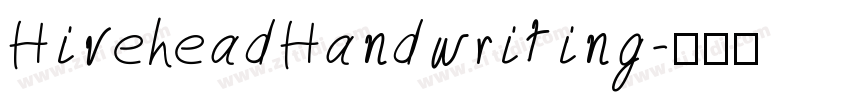 HiveheadHandwriting字体转换