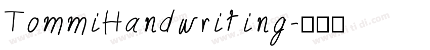 TommiHandwriting字体转换