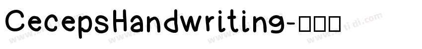 CecepsHandwriting字体转换