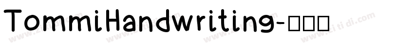 TommiHandwriting字体转换