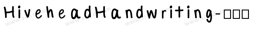HiveheadHandwriting字体转换