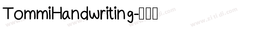 TommiHandwriting字体转换