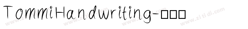 TommiHandwriting字体转换