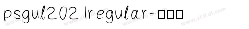 psgul2021regular字体转换