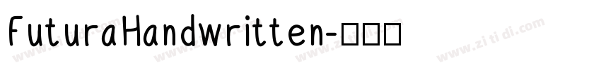 FuturaHandwritten字体转换
