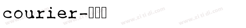 courier字体转换