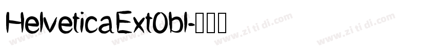 HelveticaExt0bl字体转换