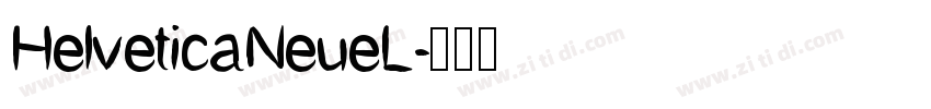 HelveticaNeueL字体转换