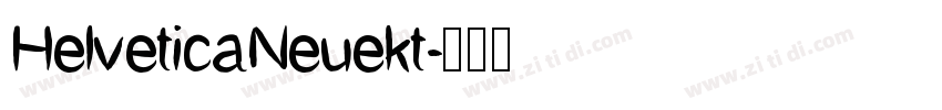 HelveticaNeuekt字体转换