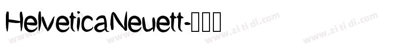 HelveticaNeuett字体转换