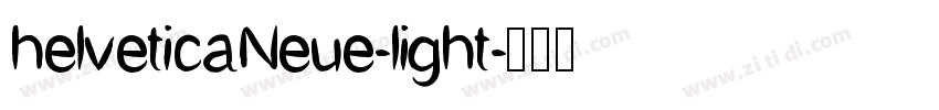 helveticaNeue-light字体转换
