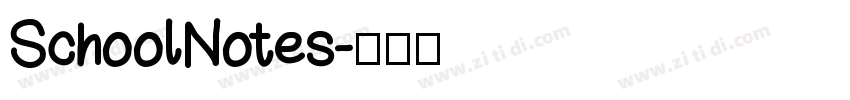 SchoolNotes字体转换