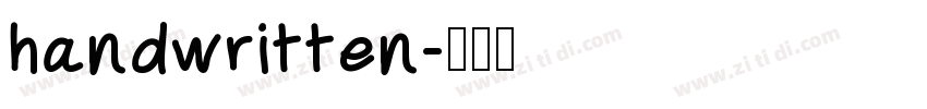 handwritten字体转换