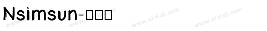 Nsimsun字体转换