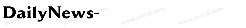 DailyNews字体转换