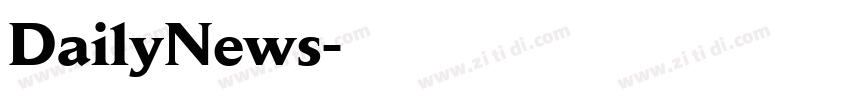 DailyNews字体转换