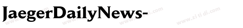 JaegerDailyNews字体转换