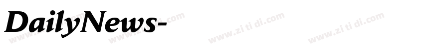DailyNews字体转换
