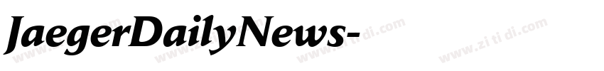 JaegerDailyNews字体转换