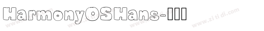 HarmonyOSHans字体转换