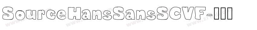 SourceHansSansSCVF字体转换