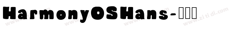 HarmonyOSHans字体转换
