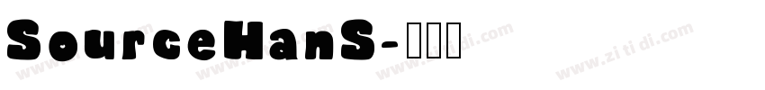 SourceHanS字体转换