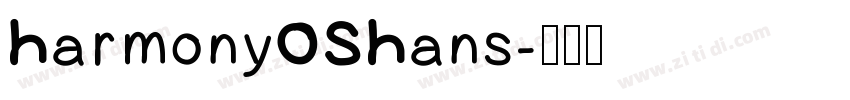 HarmonyOSHans字体转换