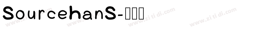 SourceHanS字体转换