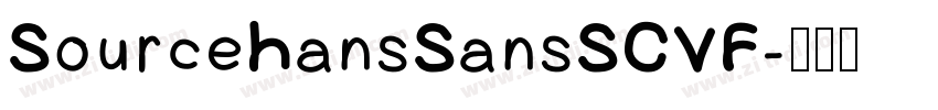SourceHansSansSCVF字体转换