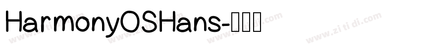 HarmonyOSHans字体转换